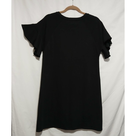 1.STATE Black Mini Dress Ruffle Sleeve Casual Party Dress Size M‎ - Picture 3 of 7